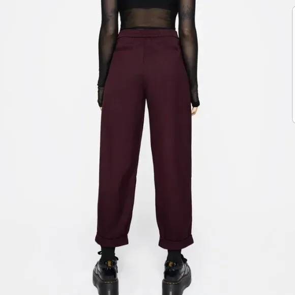 NWT Disturbia Floral Embroidered Balloon Trouser Purple Women's 8 - Picture 2 of 10